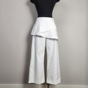 SNIDER "Swirl" skirted cropped pants